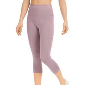 Ideology Leggings Crop High Rise Side Pockets Icy Rose XXL